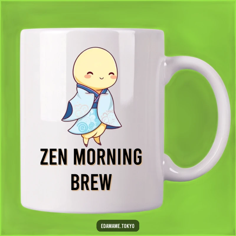Funny Edamame Kimono Mug - Zen Sway, Perfect Gift for Calm Souls