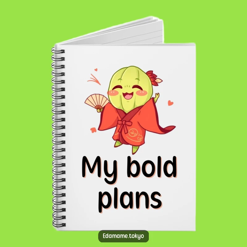 Funny Edamame Fan Notebook - Jot Down Playful Ideas, Perfect Funny Gift