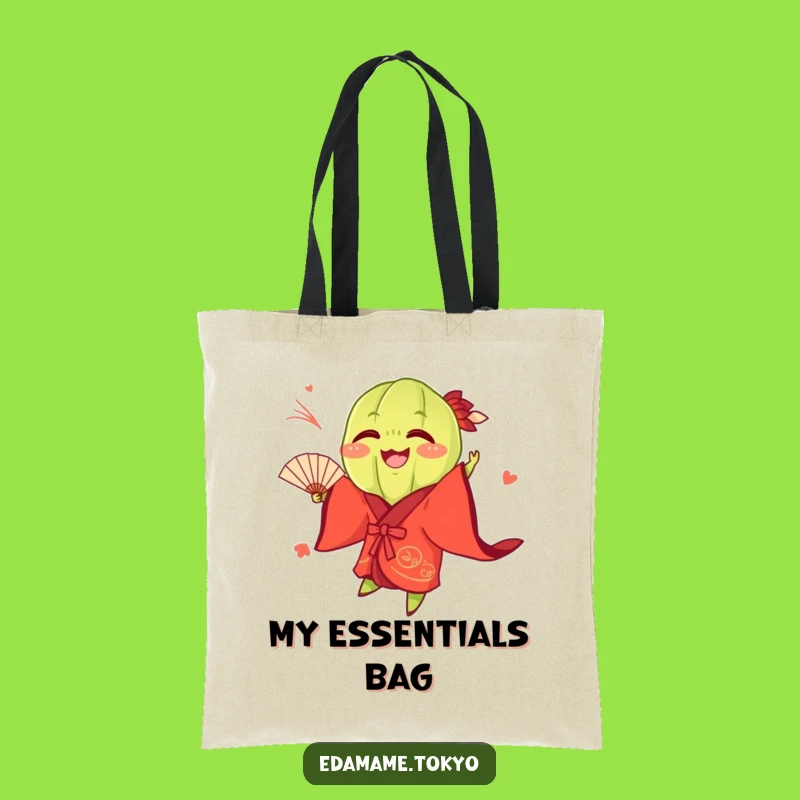 Funny Edamame Fan Tote Bag - Carry Your Cheer, Hilarious Gift!